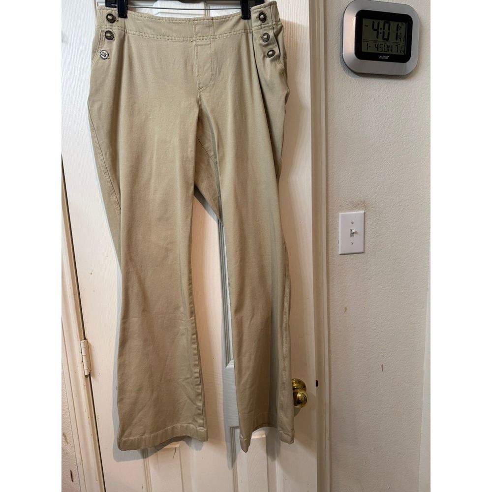 Coldwater creek plus size‎ flare leg size 16 khaki NWT